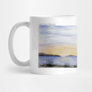 Island Sunset - Watercolour Mug
